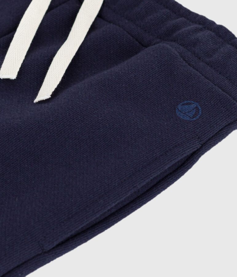 Girls' fleece jogging bottoms blue