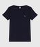 Iconic Women's Admiral Collar Cotton T-Shirt  SMOKING blue