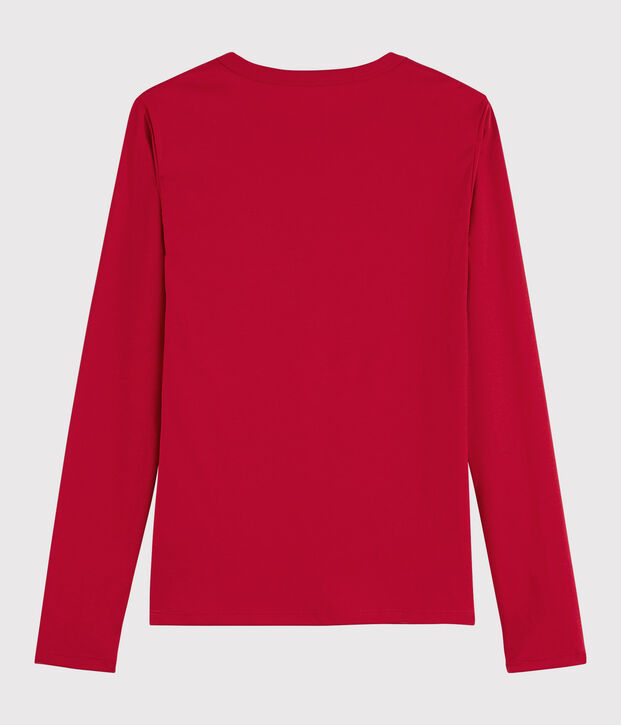 Women's Sea Island cotton T-shirt red