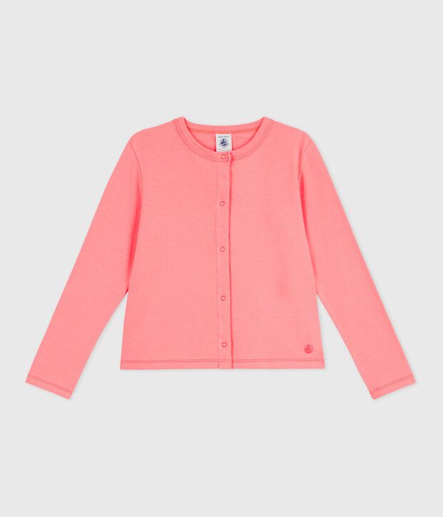 Children's plain cotton cardigan FLAMAND