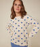 Women's cotton pyjamas in two materials BEACH blue/AVALANCHE