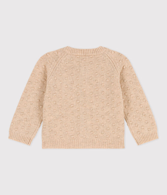 Babies' Wool Knit Cardigan AVALANCHE Ecru