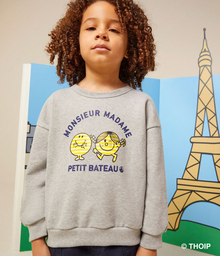 Children's fleece Mr. Men and Little Miss sweatshirt CHATON CHINE 40