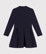 Girls' long-sleeved dress in two materials