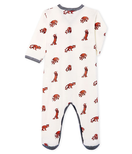 Baby Boys' Ribbed Sleepsuit MARSHMALLOW white/MULTICO white