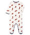 Baby Boys' Ribbed Sleepsuit MARSHMALLOW white/MULTICO white