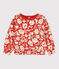 Girls' Printed Quilted Tube Knit Sweatshirt CASIMIR /AVALANCHE
