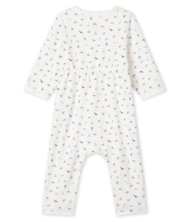 Footless Ribbed Bodyjama white/multicolor