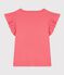 Children's short-sleeved plain cotton T-shirt pink