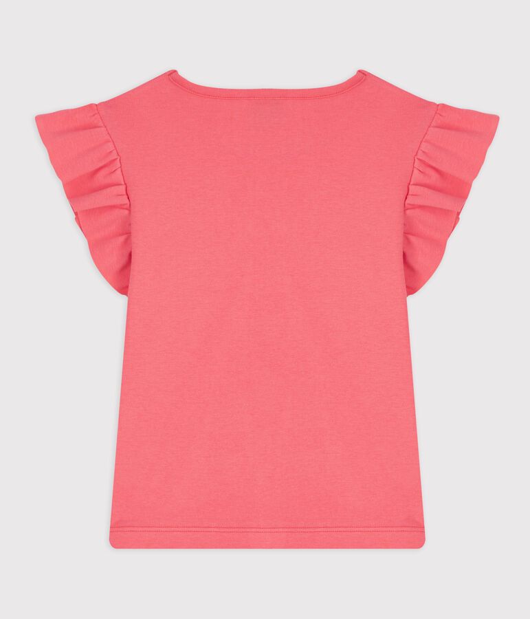Children's short-sleeved plain cotton T-shirt pink