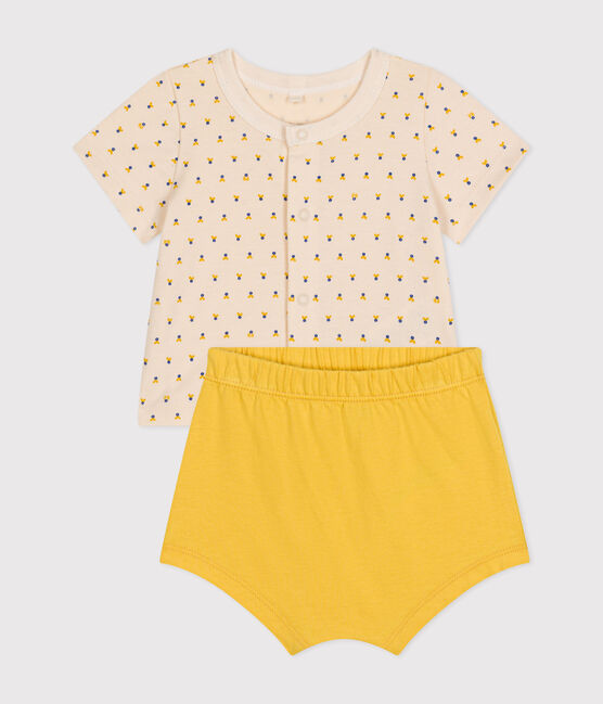 Babies' Lightweight Jersey Outfit - 2-Piece Set AVALANCHE white/MULTICO