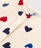 Girls' Heart Patterned Cotton Short Pyjamas AVALANCHE white/MULTICO