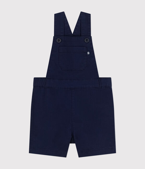 Babies' Serge Dungaree Shorts MEDIEVAL blue