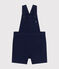 Babies' Serge Dungaree Shorts MEDIEVAL blue