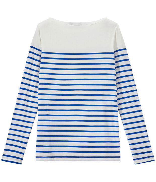 Women's striped sleeveless tee white/blue