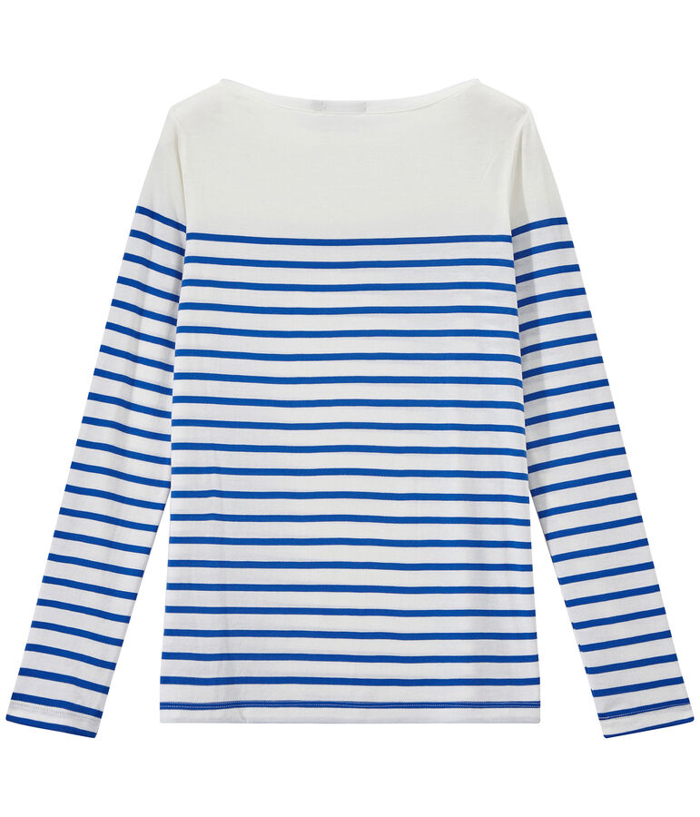 Women's striped sleeveless tee white/blue