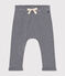 Babies' Organic Cotton Trousers SMOKING blue/MARSHMALLOW white