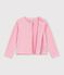 Children's plain cotton cardigan pink