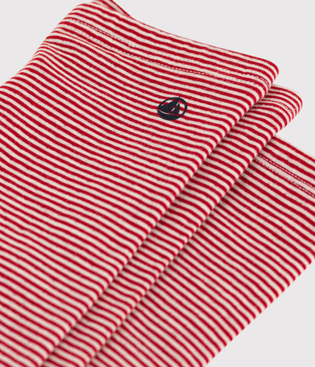 Girls' Tube Knit Leggings red/beige