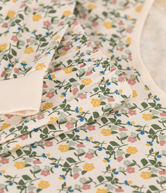 Women's Floral-pattern Cotton Pyjamas AVALANCHE white/MULTICO