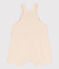 Babies' Cotton Gauze Dungaree Shorts AVALANCHE Ecru