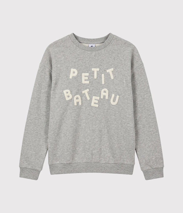 Women's fleece sweatshirt grey