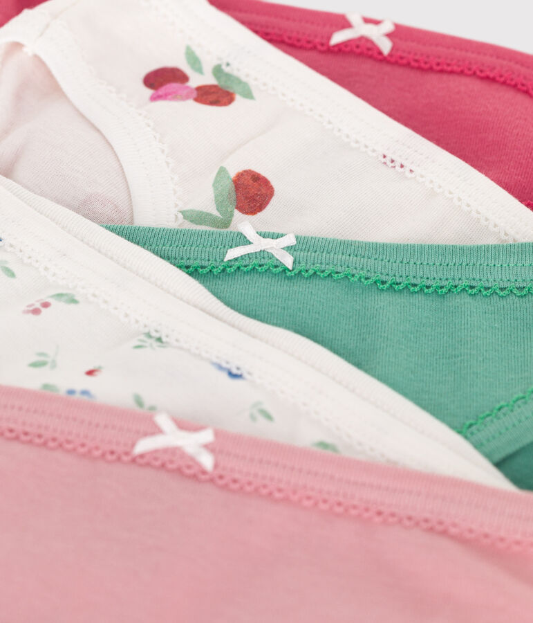 Children's fruit print cotton pants - 5-Pack multicolor