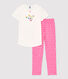 Girls' Short-Sleeved Cotton Pyjamas