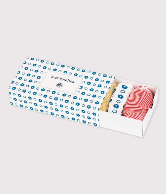 Girls' Graphic Floral Print Organic Cotton Briefs - 5-Pack variante 1