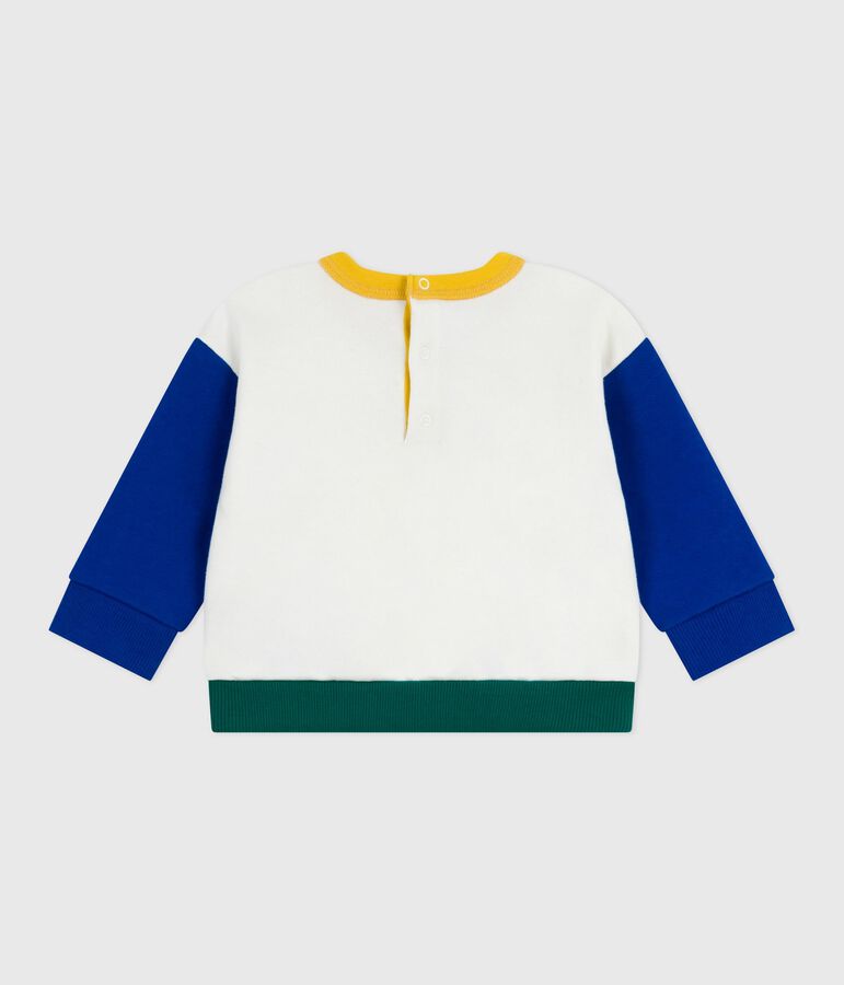 Babies colourblock cotton sweatshirt Ecru/multicolor