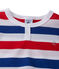 Pyjacourt garçon en jersey rayé ECUME white/SOURCE blue/ECUME