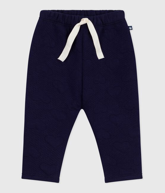 Babies' thick cotton trousers with a heart pattern SOIR