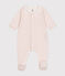Babies' Floral Print Cotton Pyjamas MARSHMALLOW /PANTY