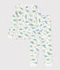 Very fitted children's pajamas in printed cotton 