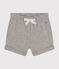 Babies' Lightweight Jersey Shorts CHATON CHINE grey