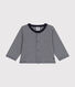 Babies' Stripy Tube Knit Cardigan