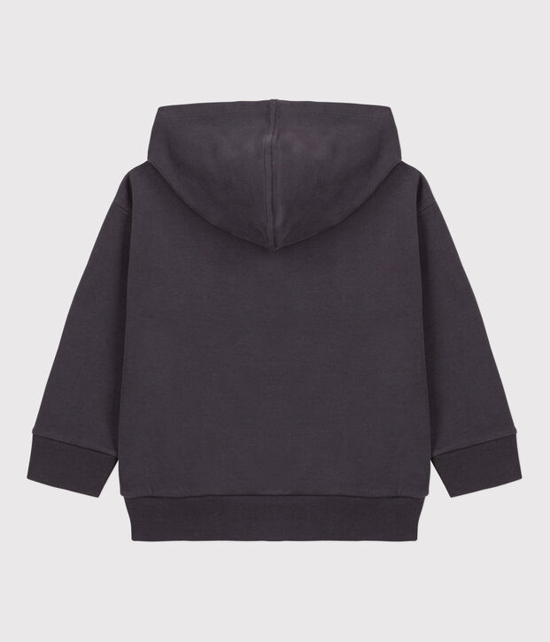 Boys' Zip-Up Hoodie Petit Boat grey