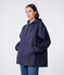 Women's hooded raincoat SMOKING blue