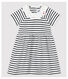 Baby Girls' Short-Sleeved Stripy Rib Knit Dress
