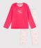 Pyjama  en velours pink/multicolor