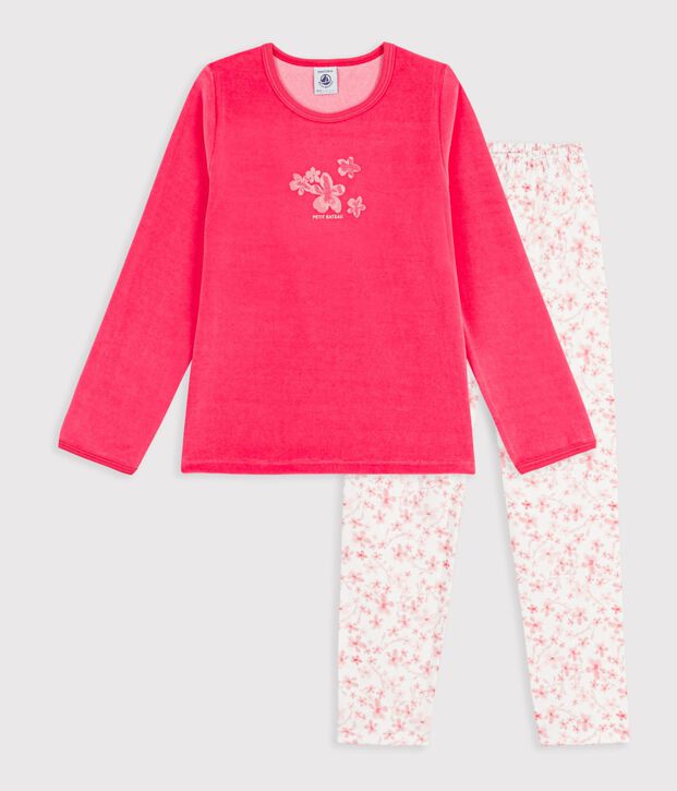 Pyjama  en velours pink/multicolor