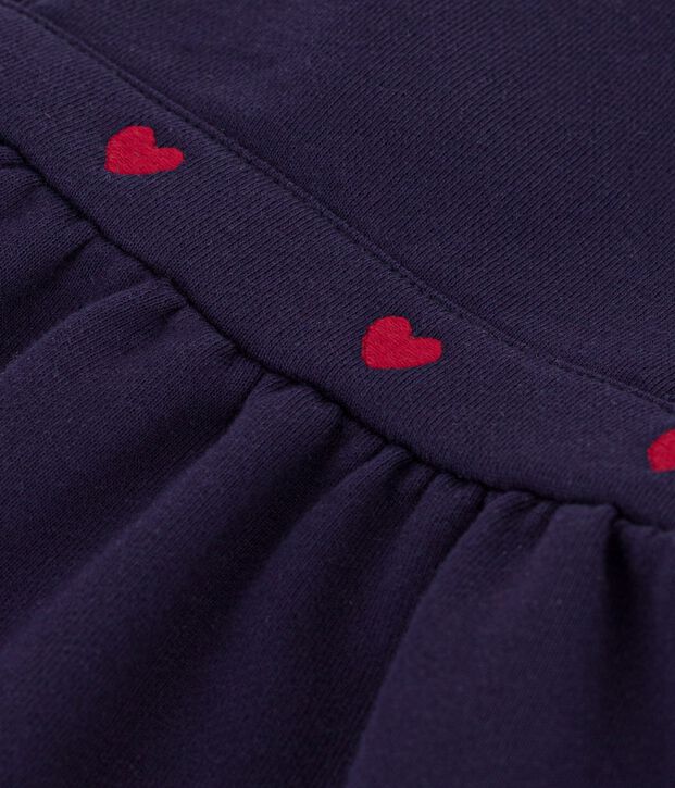 Babies' sleeveless cotton dress embroidered with hearts SOIR