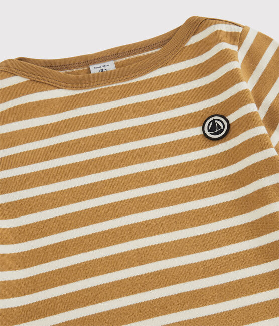 Unisex Children's Striped Cotton Top ISTRE yellow/AVALANCHE white