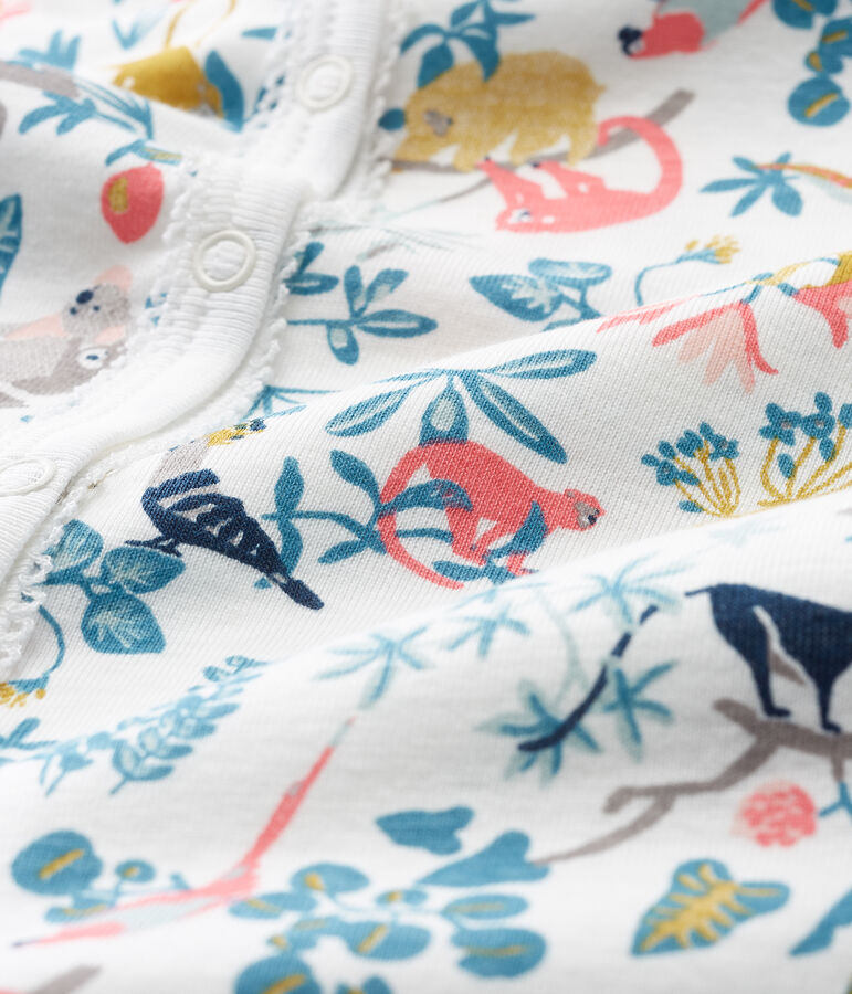 Baby Girls' Sleepsuit white/multicolor