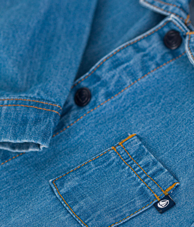 Babies' Long Denim Jumpsuit blue