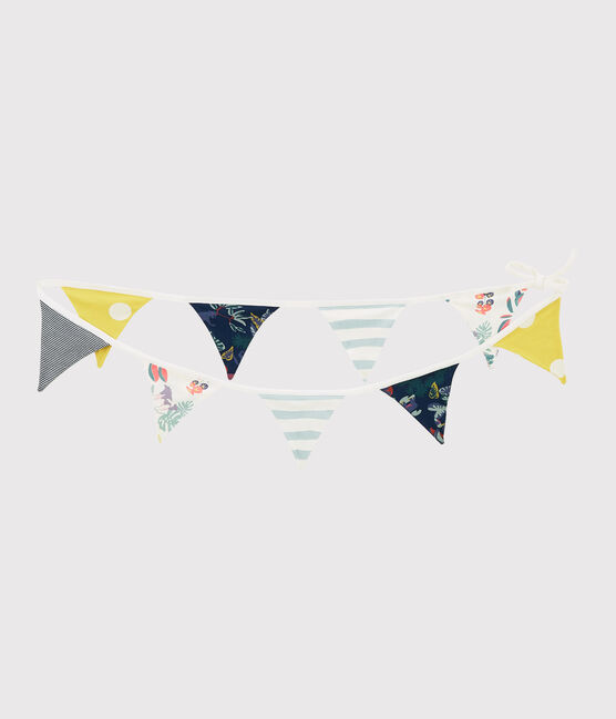 Colourful Ribbed Garland MEDIEVAL blue/MULTICO white
