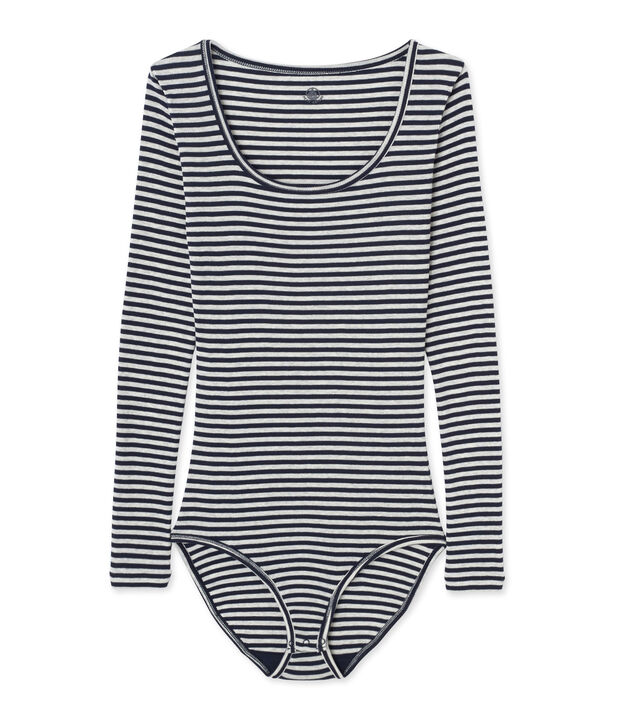 Women's Colette bodysuit blue/grey