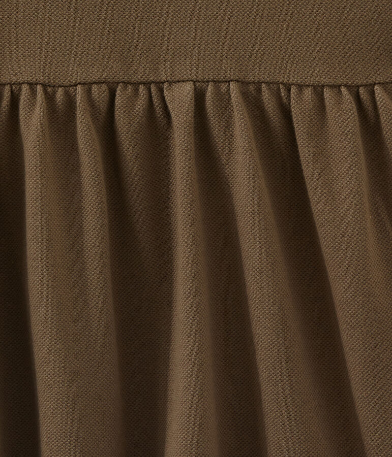 Girl's short-sleeved dress brown