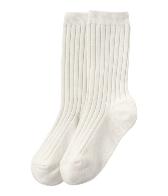 socks for children MARSHMALLOW white