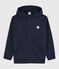 Boys' Cotton Zip-Up Hoody SMOKING blue